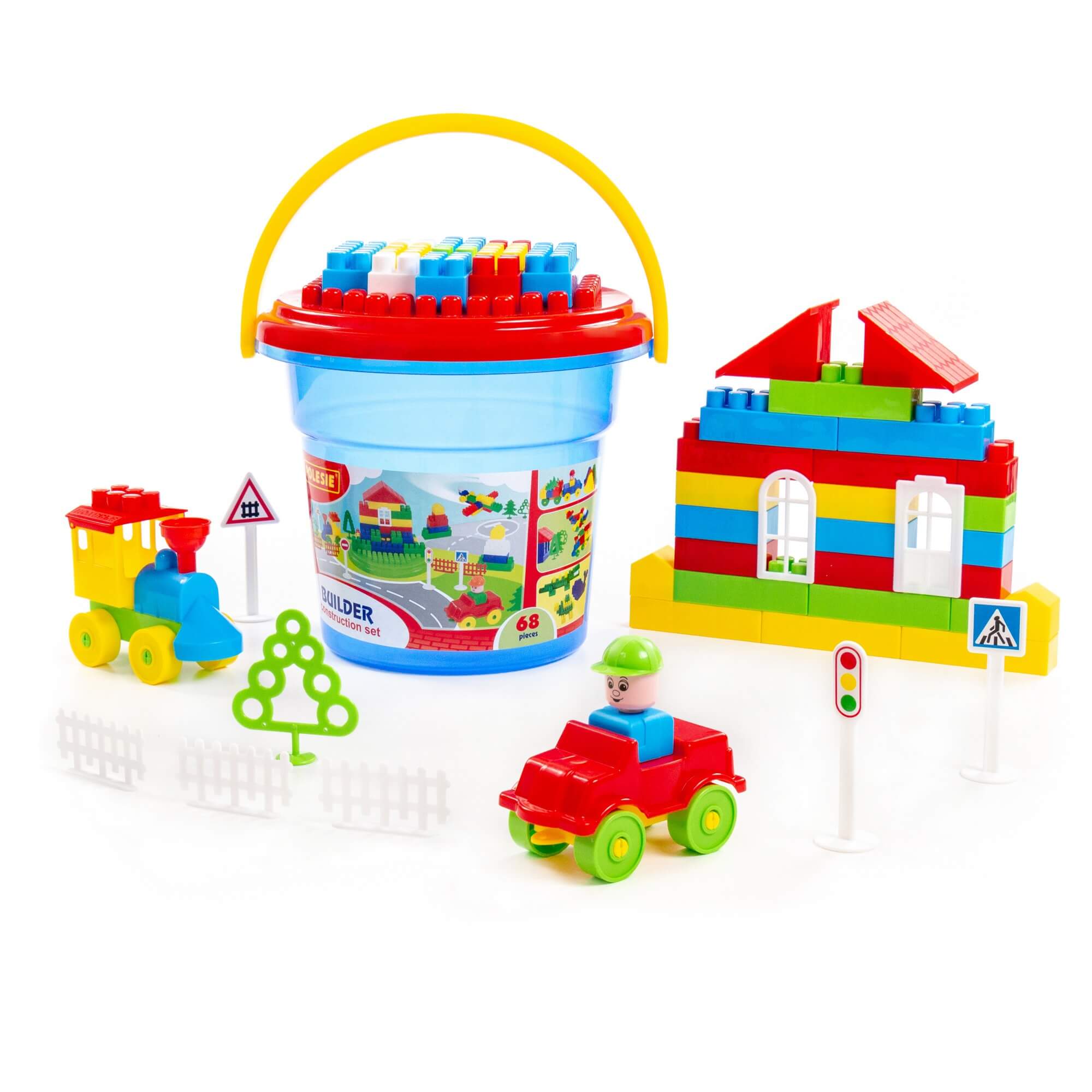 Polesie – Set Di Costruzioni House Builder – 134 Pezzi – Giocattolo Per Bambini 1+ – Prodotto In Bielorussia