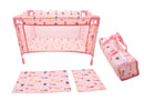Dollsworld Doll Travel Camp Cot with Quilt, Pillow and Carrier Bag