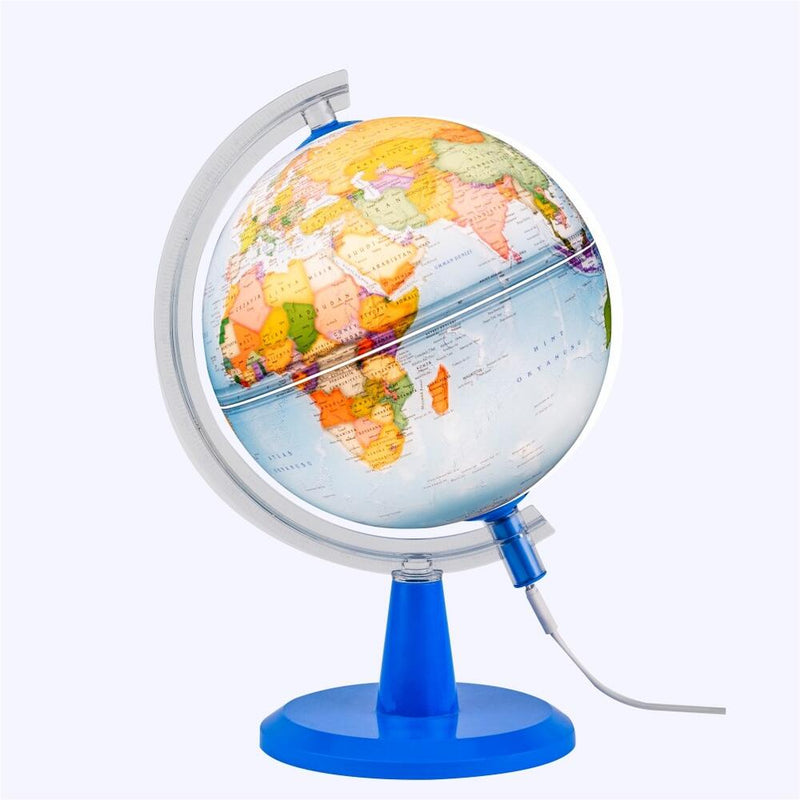 Gurbuz Modern Illuminated Political Globe  - 26cm (7808438337691)