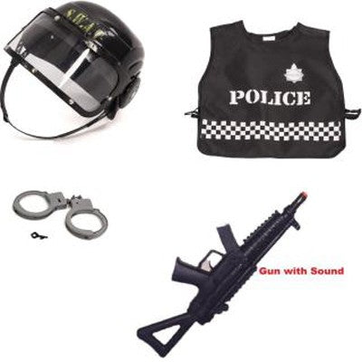 Police SWAT Costume with Toy Gun & Accessories (7452636479643)