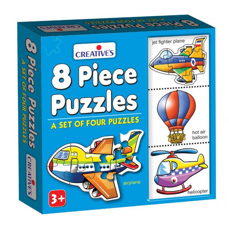 Creatives Air Transport Puzzles (4 x 8 Piece Puzzles)
