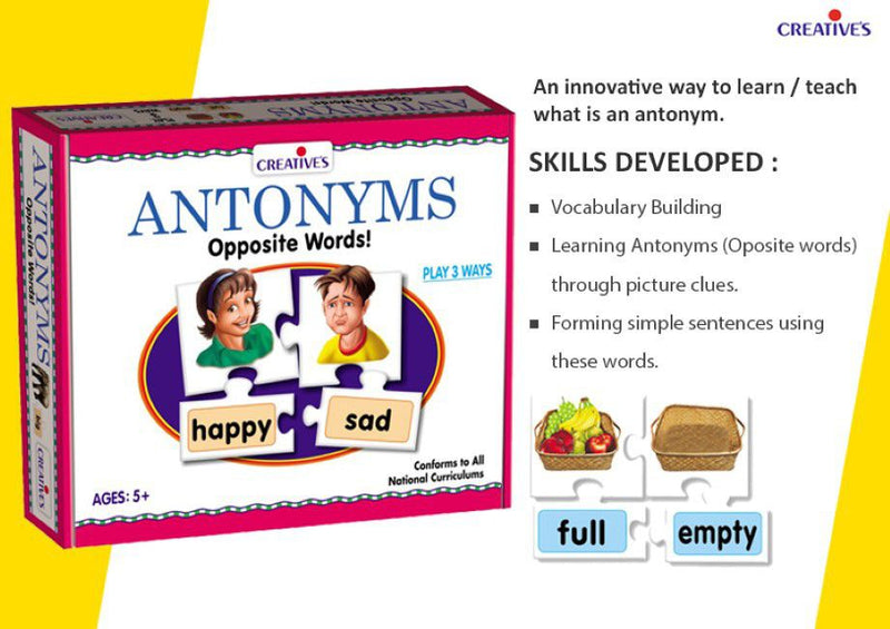 Creatives - Antonyms - Vocabulary Building (7370456858779)