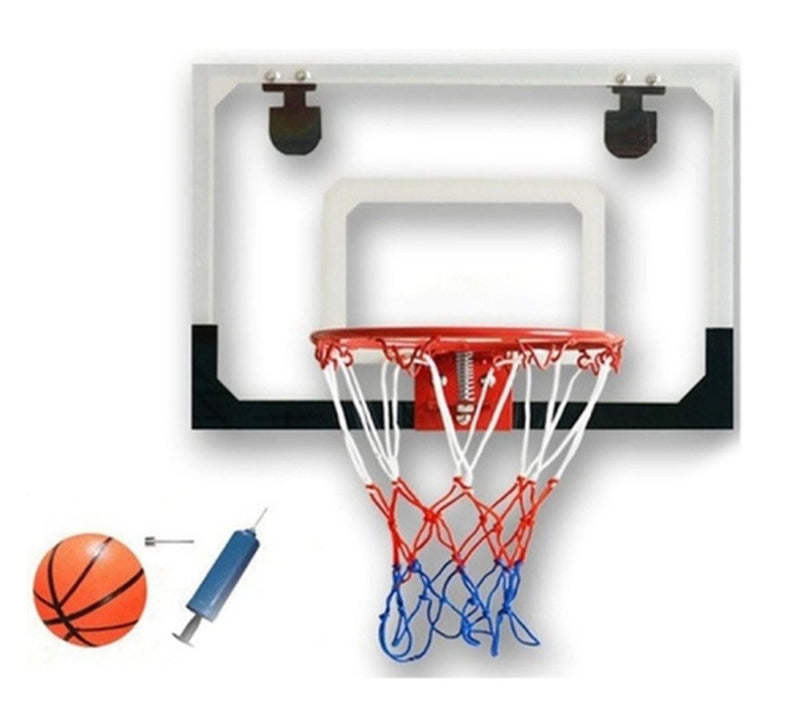 Kids Basketball Hoop Transparent Backboard & Inflatable PVC Basketball (7373315866779)