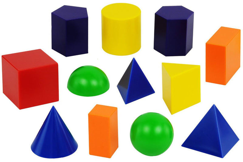 Geometric Solids 3D 12piece (10cm) (7276452282523)