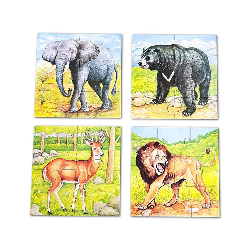 Creatives - 4 Animal Puzzles (Part 1) (4,6,8,10 Pcs) (6907049246875)