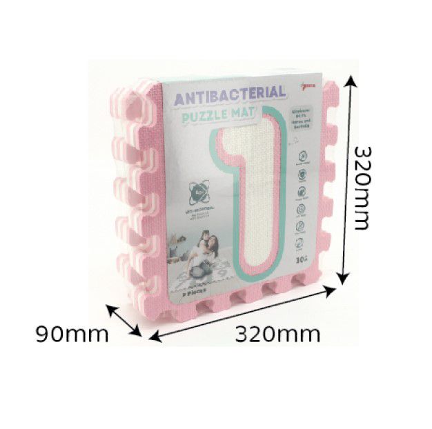 Pink Interlocking Numbers Eva Foam Baby Playmat  (7030271934619)