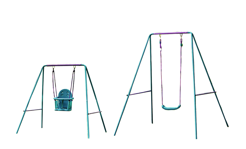Steel Swing Set – With aAdjustable Heights And 2 Seats (7015863779483)