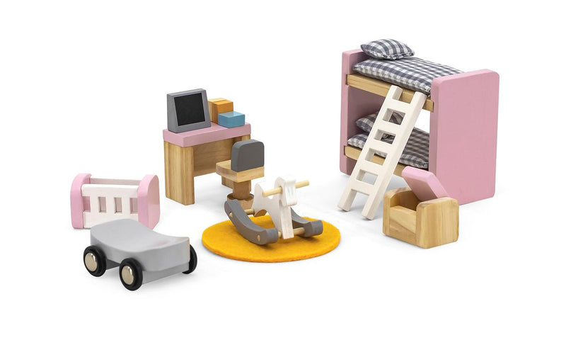 Viga Doll House Kids Bedroom Furniture Playset (7030234185883)