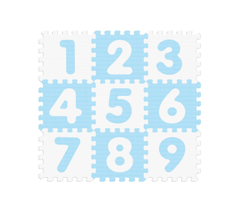 Blue Interlocking Numbers Eva Foam Baby Playmat (7030271803547)