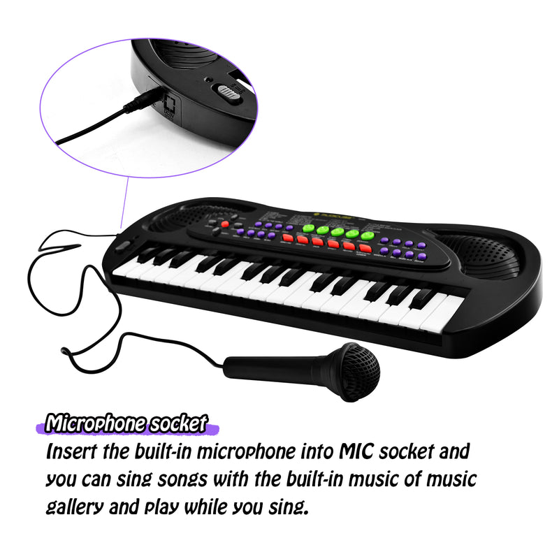32 Key Electronic Piano Keyboard With Microphone