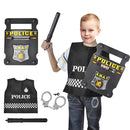 Policeman-Police Officer SWAT Costume With Shield & Baton