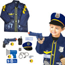 Policeman - Police Officer Costume With Toy Gun & Loudspeaker - Deluxe