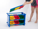 Kids Storage Organiser For Toys and More - 6 Bins With Counter Top