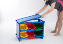 Kids Storage Organiser For Toys and More - 6 Bins With Counter Top