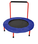 PLAYFREE 36" 92.5cm Kids Trampoline with Handle Bar
