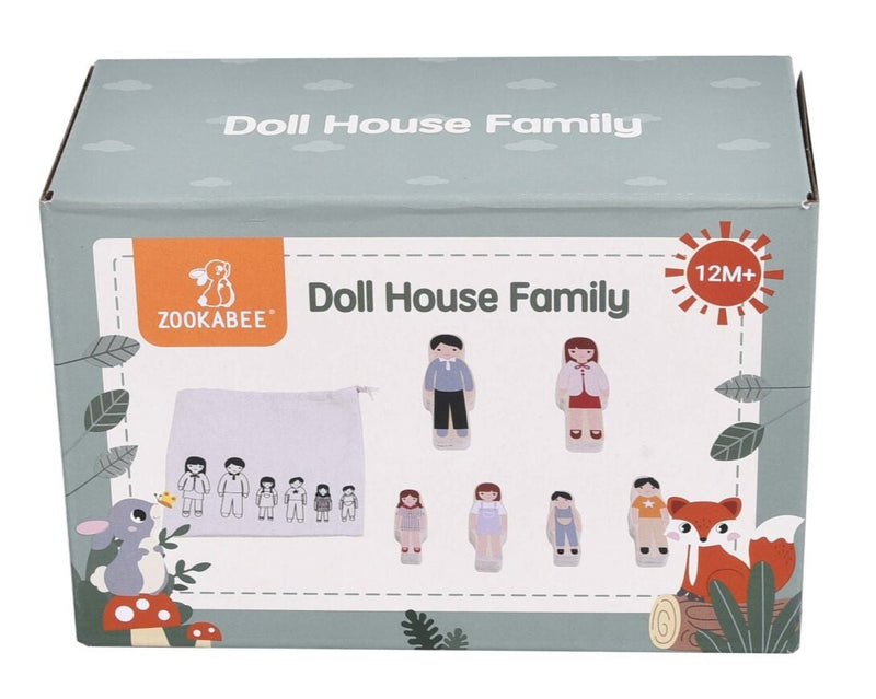 Zookabee Doll House Family Set 6pc - for Doll House (7802107429019)