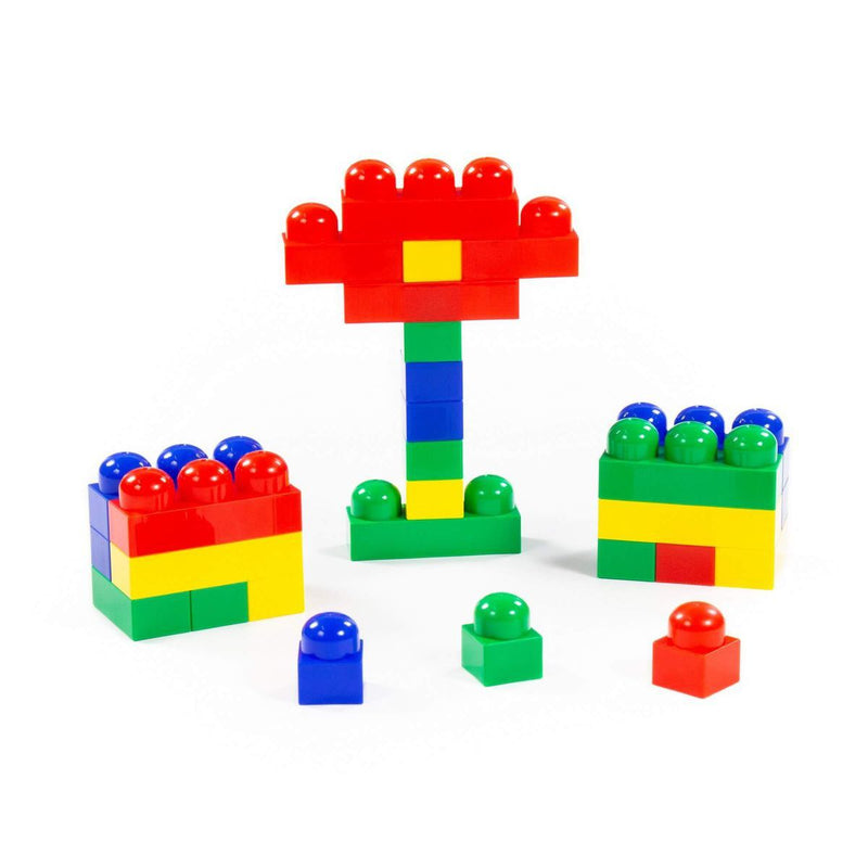 Polesie Building Blocks - Junior Construction Set 40pc In Container