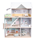 Zookabee 3 Storey Wooden Doll House - Furnished (7802048512155)
