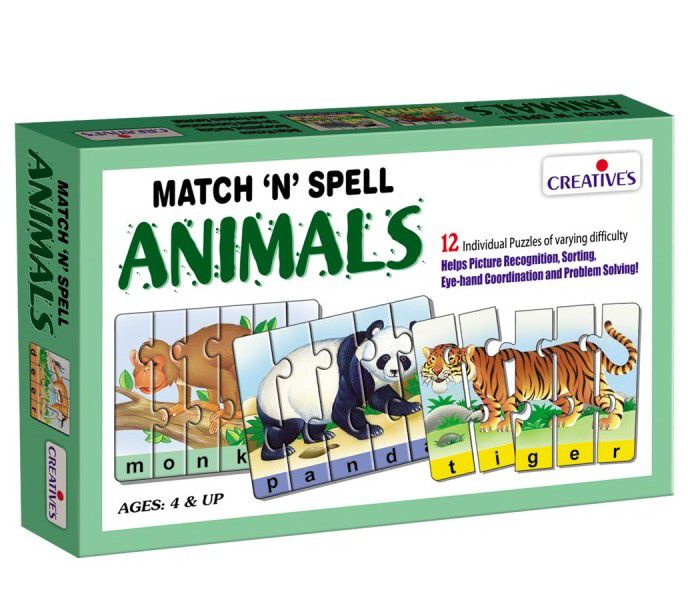 Creatives - Match and Spell Animals (12 Puzzles) (7784678817947)