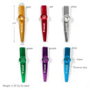 Metal Kazoo Music Instrument Set of 6 Piece