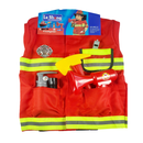 Fireman Costume With Hat Torch Loud Speaker & Accessories