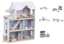 Zookabee 3 Storey Wooden Doll House - Furnished (7802048512155)