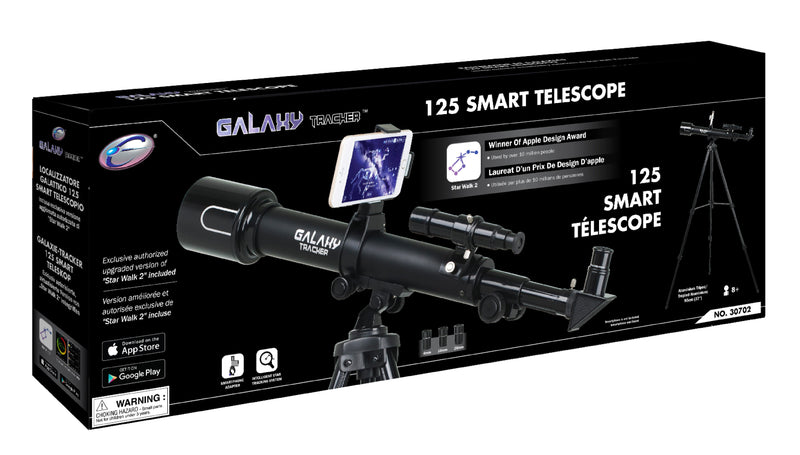 Galaxy Tracker 125 Power 50mm Astronomical Smart Telescope (Black).