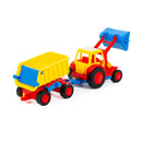 Polesie Tractor with Shovel and Trailer Basics Range (7690764583067)