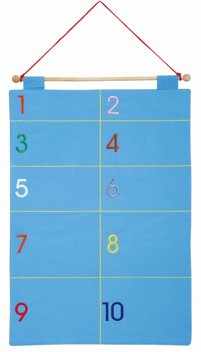 Learn to Count Wall Hanging Chart (50X70cm) (Sort, count and match)