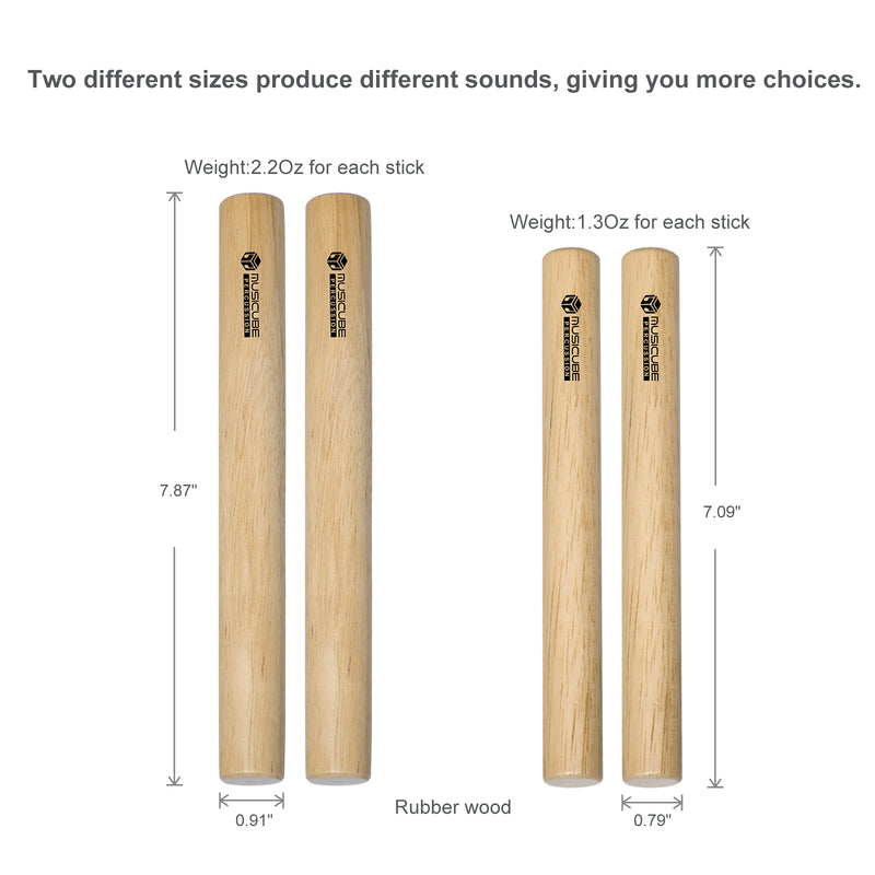 Wooden Claves Music Instrument - Pair