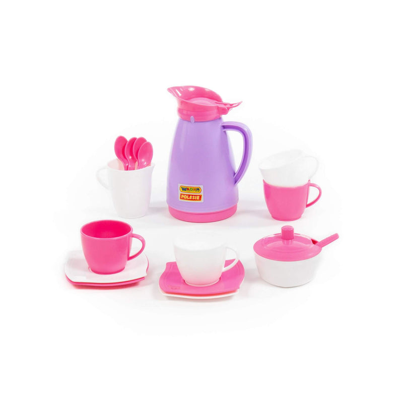 Polesie Pink Tea Coffee Set 16 Piece (7691511693467)