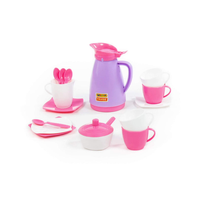 Polesie Pink Tea Coffee Set 16 Piece (7691511693467)