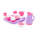 Polesie Pink Dinner and Tea/Coffee Set on Tray 34 Piece (7691512152219)