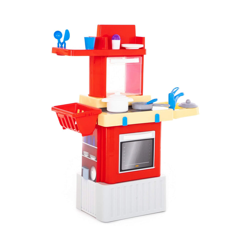 Polesie Infinity Red Toy Kitchen Playset with Microwave (7691522113691)