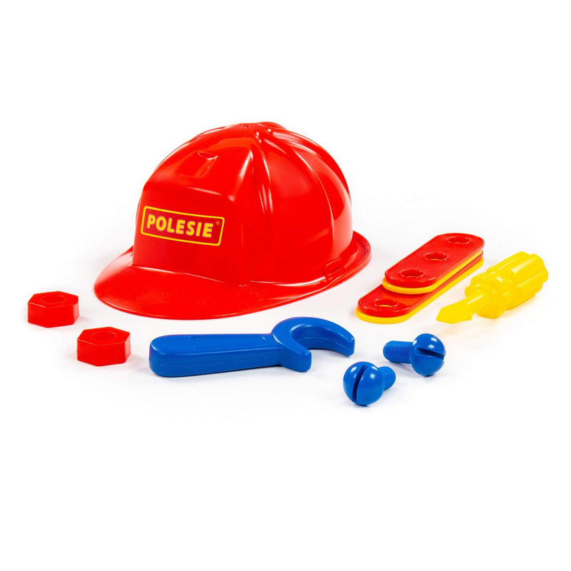 Polesie Construciton Helmet and Tool Set 11pc (7693296140443)