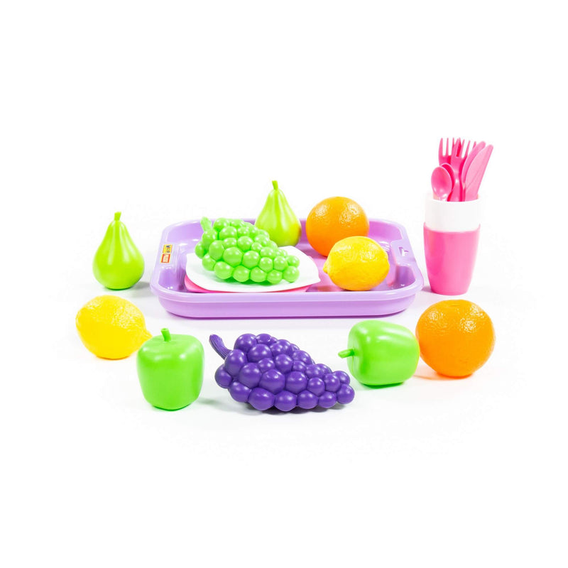 Polesie Pretend Food Playset on tray 21 Piece (7699296518299)