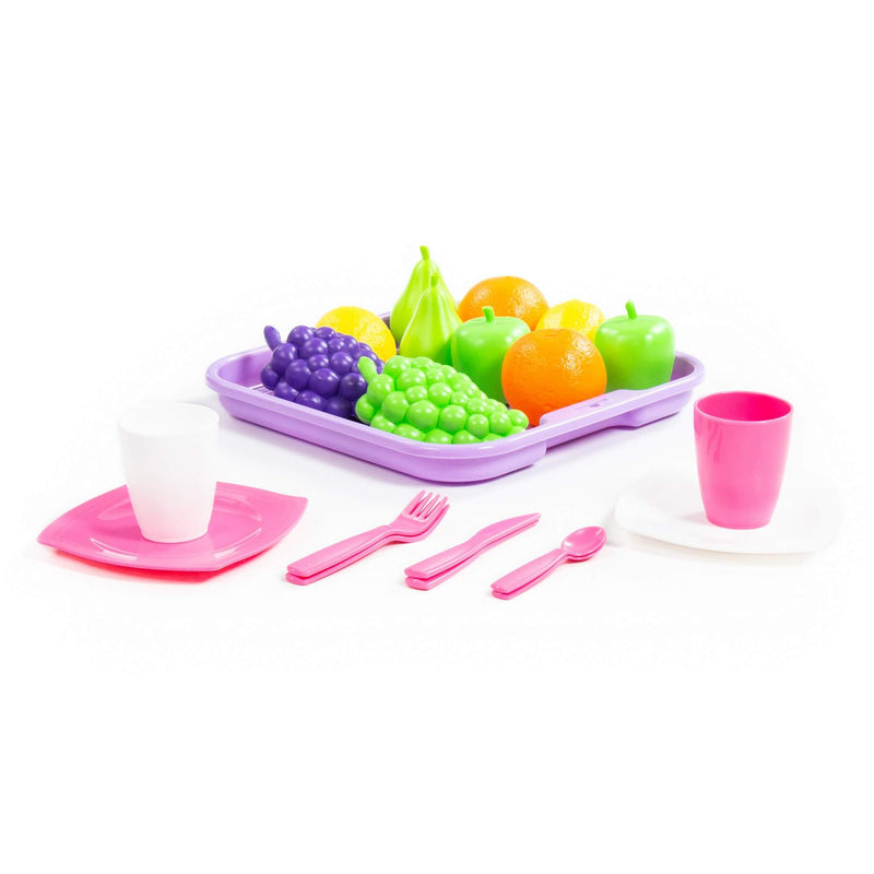 Polesie Pretend Food Playset on tray 21 Piece (7699296518299)