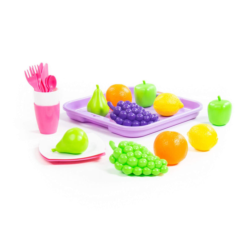 Polesie Pretend Food Playset on tray 21 Piece (7699296518299)