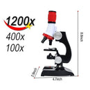 Microscope With LED 100X 400X & 1200X Science Toy