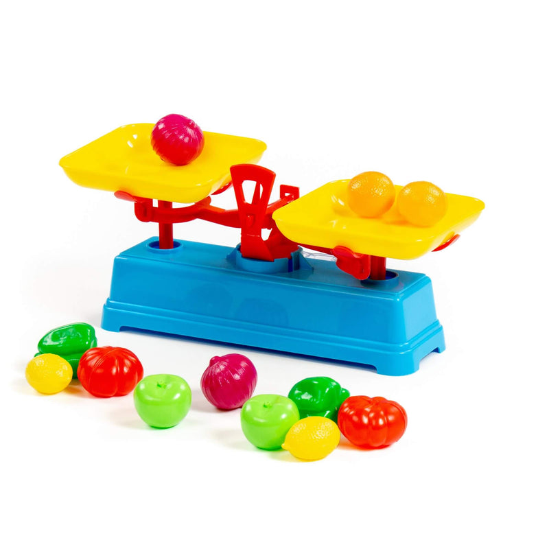 Polesie Balancing Scale Playset with Weights and Play Food 12pc