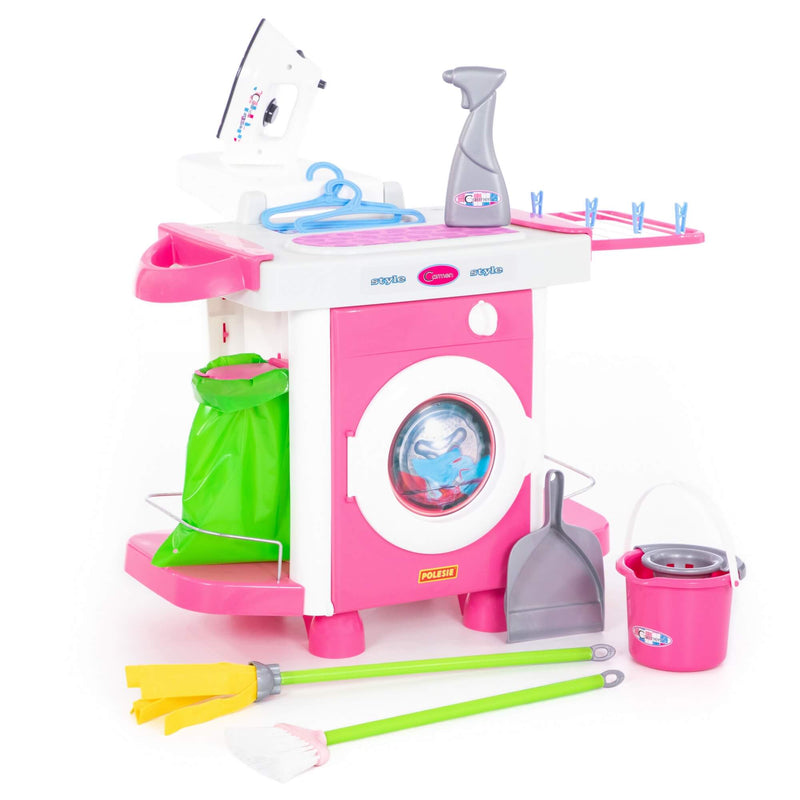 Polesie Laundry Playset With Iron, Mop, Broom & Bucket CARMEN 5