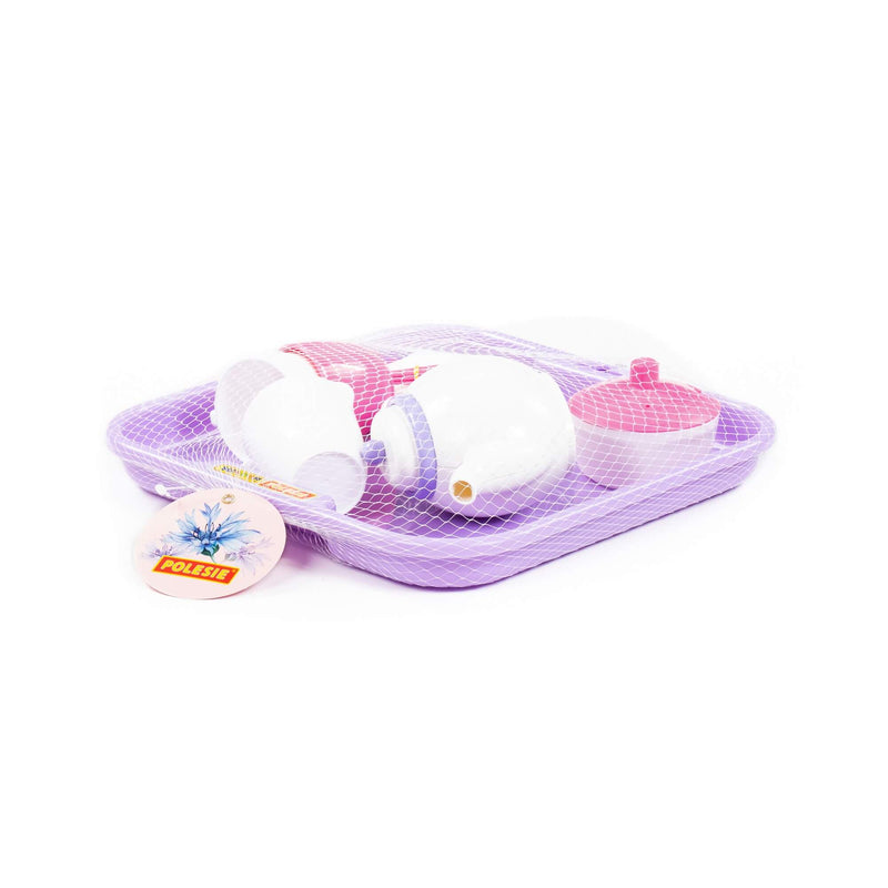 Polesie Toy Pink Tea Set on Tray 13 Piece (7705285820571)