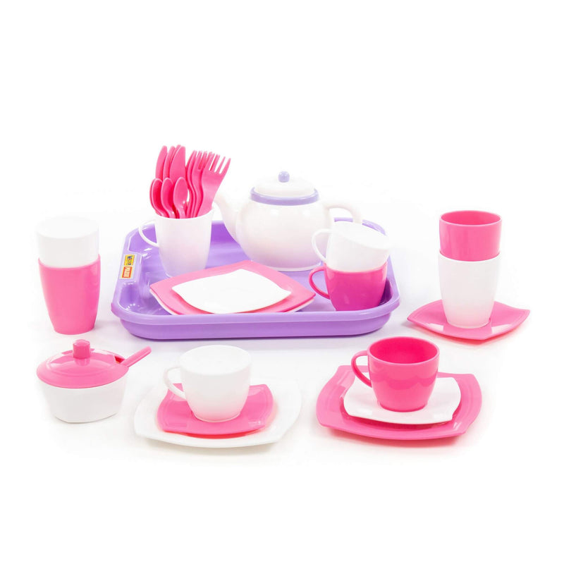 Polesie Pink Tea and Dinner Set 35 Piece (7705291653275)
