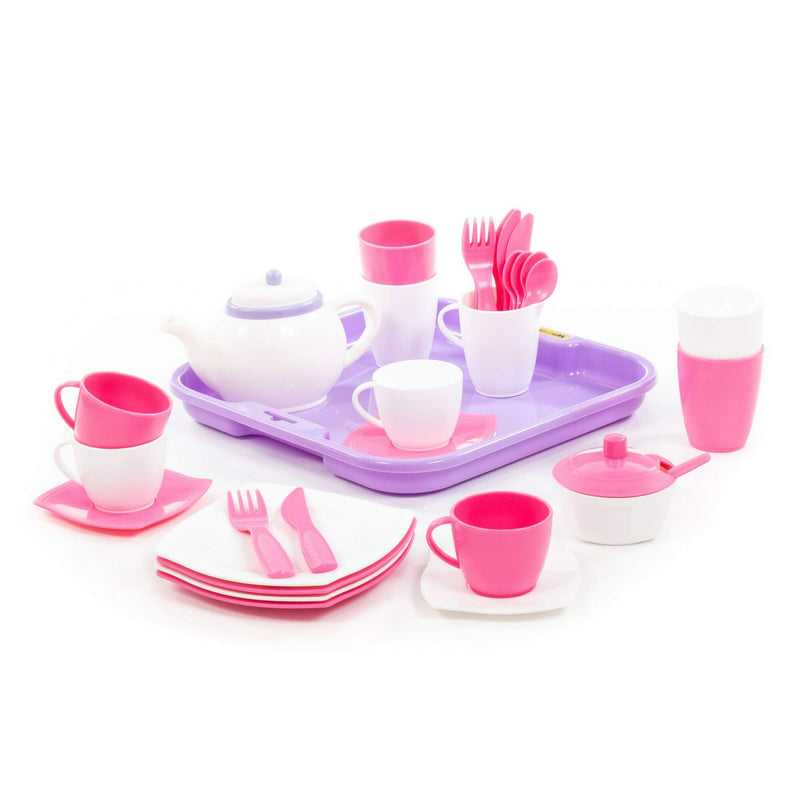 Polesie Pink Tea and Dinner Set 35 Piece (7705291653275)