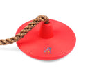 PLAYFREE 30cm Red Disc Swing With Colourful Climbing Platforms