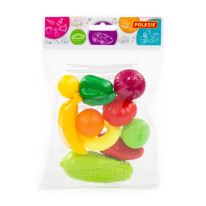Polesie Toy Fruit and Vegetable Play Food Set 10 Piece (7710952915099)