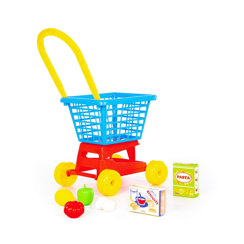 Polesie Shopping Trolley with Food and Grocery Set (7712319111323)