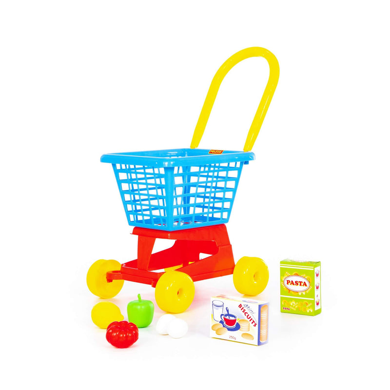 Polesie Shopping Trolley with Food and Grocery Set (7712319111323)