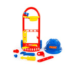 Polesie Tools Playset on Trolley with Helmet 14 Piece (7712336478363)