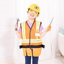 Construction Costume With Helmet & Accessories (Orange Reflective)